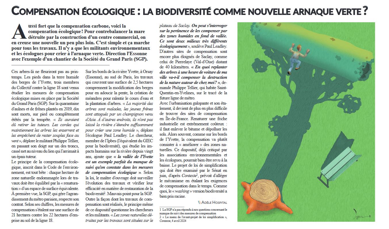 Compensation écologique : la biodiversité comme nouvelle arnaque verte ?